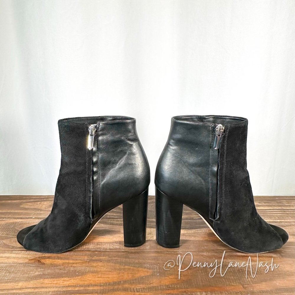 Sam Edelman Yarin Peep Toe Heeled Boots Black Size 8 - Picture 6 of 11